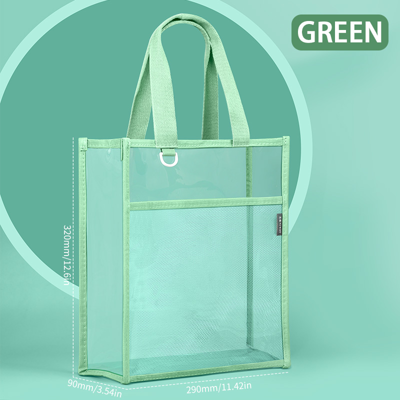Stationery Books - Bolsa de arquivo transparente HUAJIE, sacola