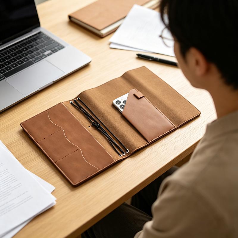 Vintage Leather Journal Notebook - (Ce14) Organizador de Caderno Recarregável, Capa