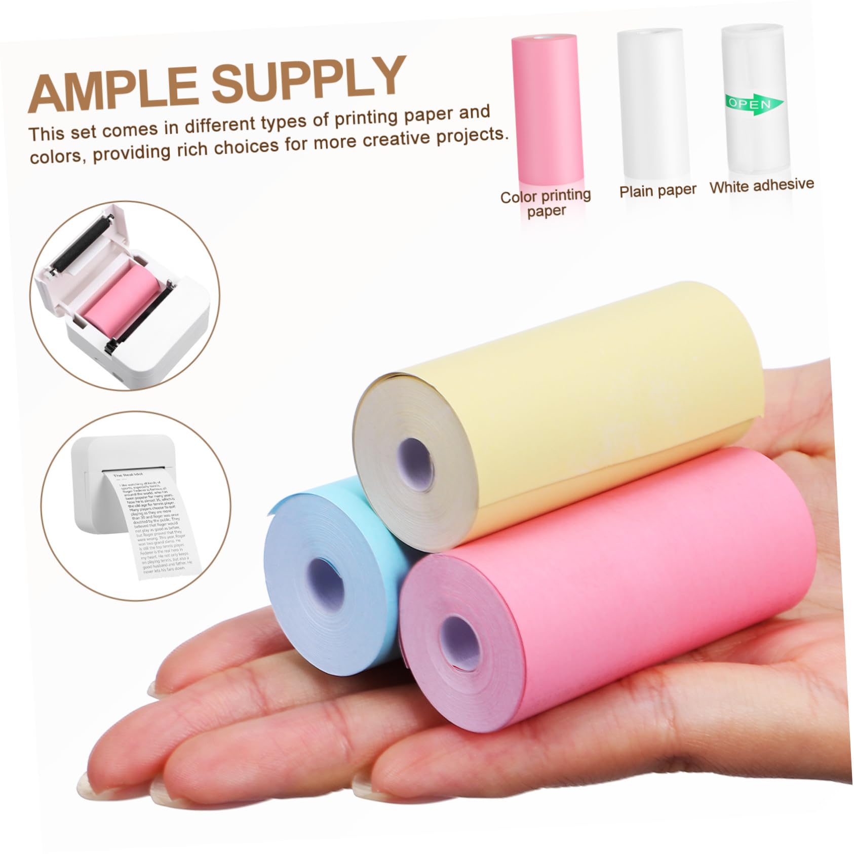 Papel para Impressora Térmica  - Mini Pocket Thermal Printer Paper Roll avaliação e preço