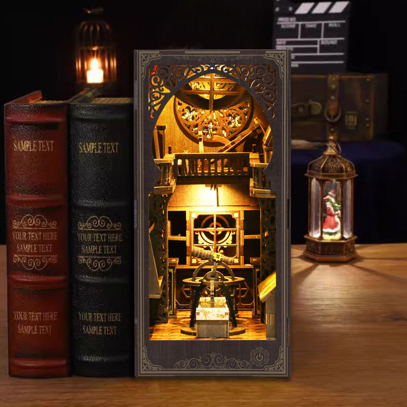 DIY Madeira Livro Nook Pratele - Diy Wooden Book Nook Kit Shelf Insert avaliação e preço
